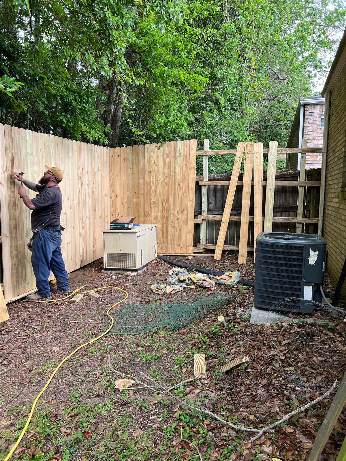 JN Construction AL LLC exterior work on site